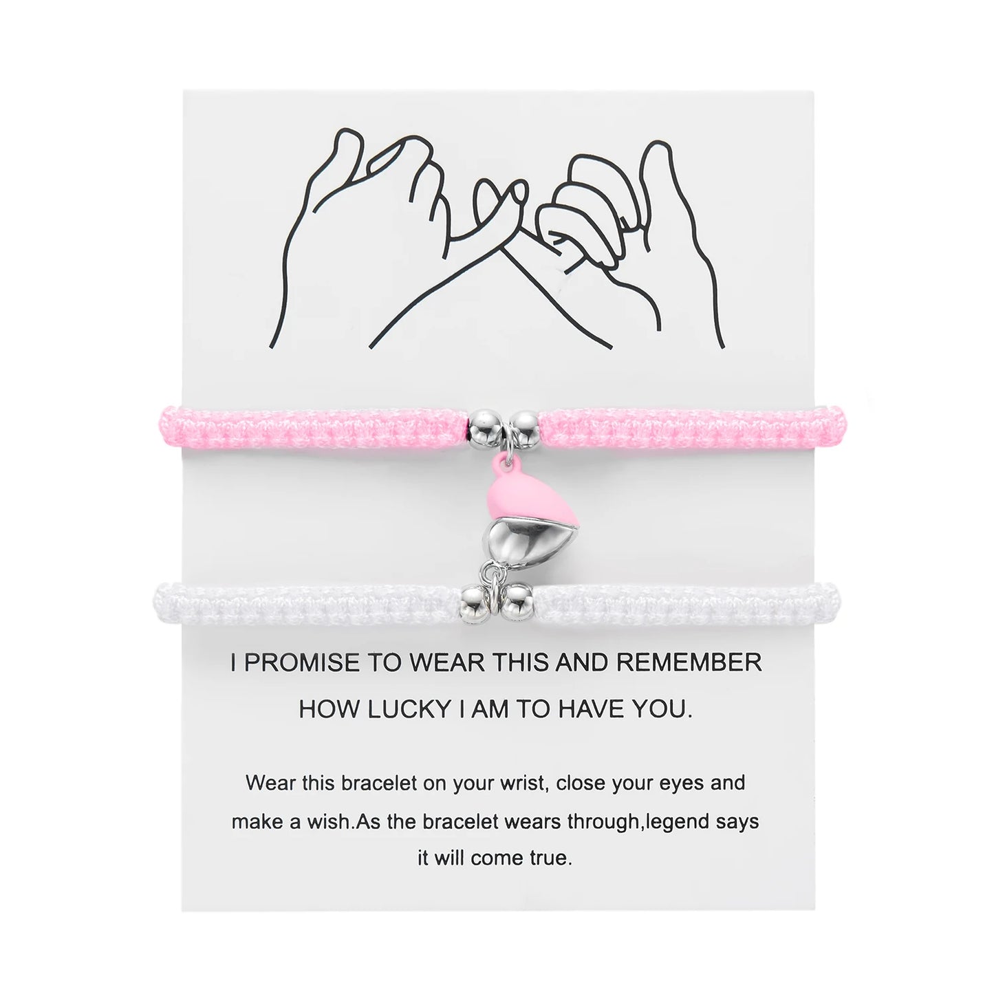 Couples Heart Bracelet set