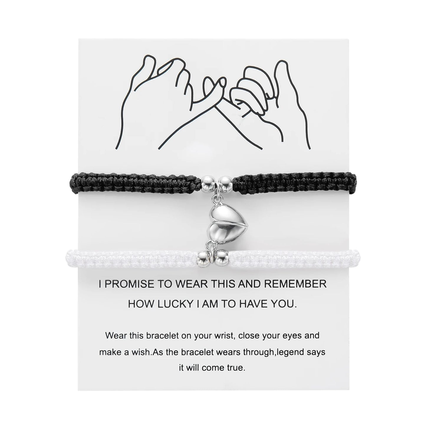 Couples Heart Bracelet set
