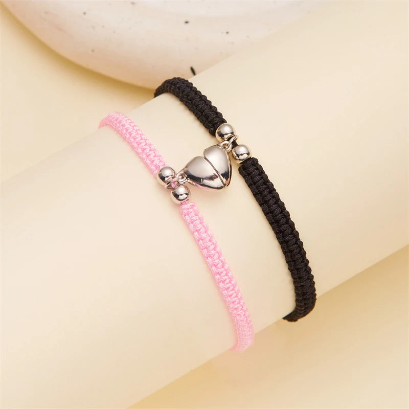 Couples Heart Bracelet set