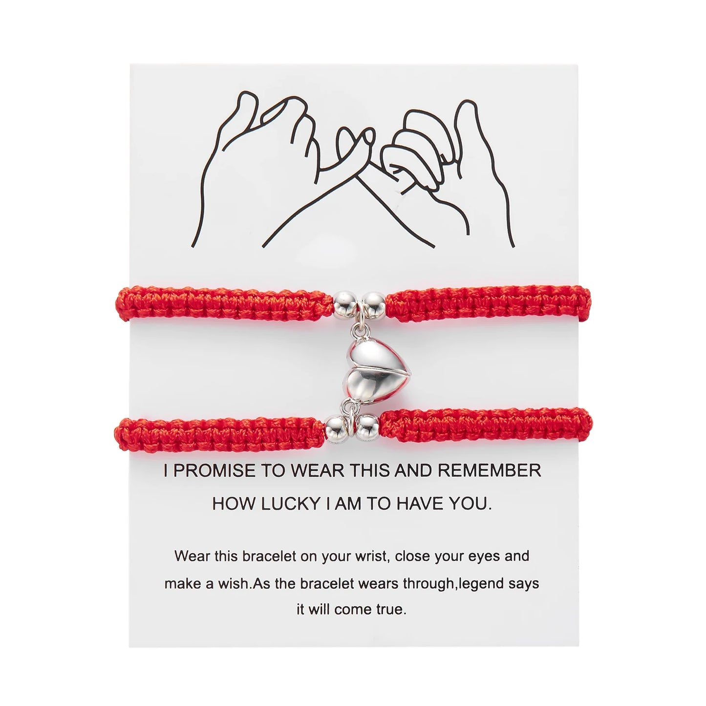 Couples Heart Bracelet set