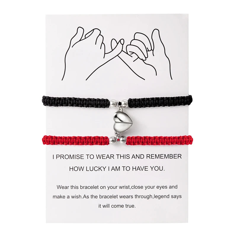 Couples Heart Bracelet set