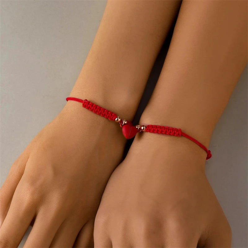 Couples Heart Bracelet set