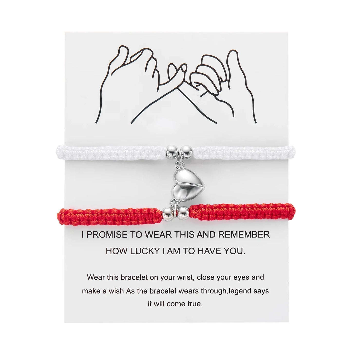 Couples Heart Bracelet set