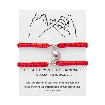 Couples Heart Bracelet set