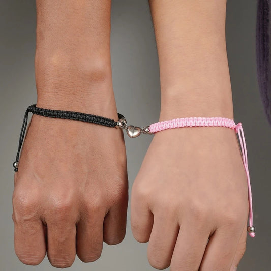 Couples Heart Bracelet set