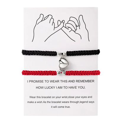 Couples Heart Bracelet set