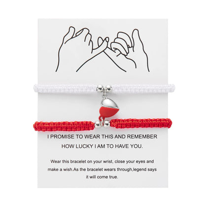 Couples Heart Bracelet set