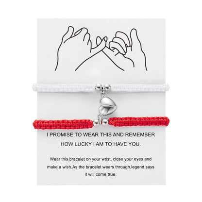 Couples Heart Bracelet set